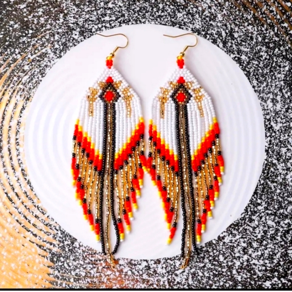 New,Beautiful,Handcrafted,Bohemian/Indian/Western Style,Braided,Dangle,Earrings